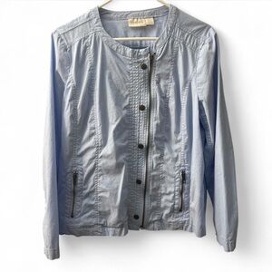 Chicos linen zip jacket